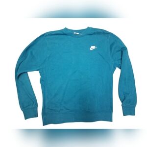 Nike Club Men's Fleece Crew Court Blue VGUC Size M